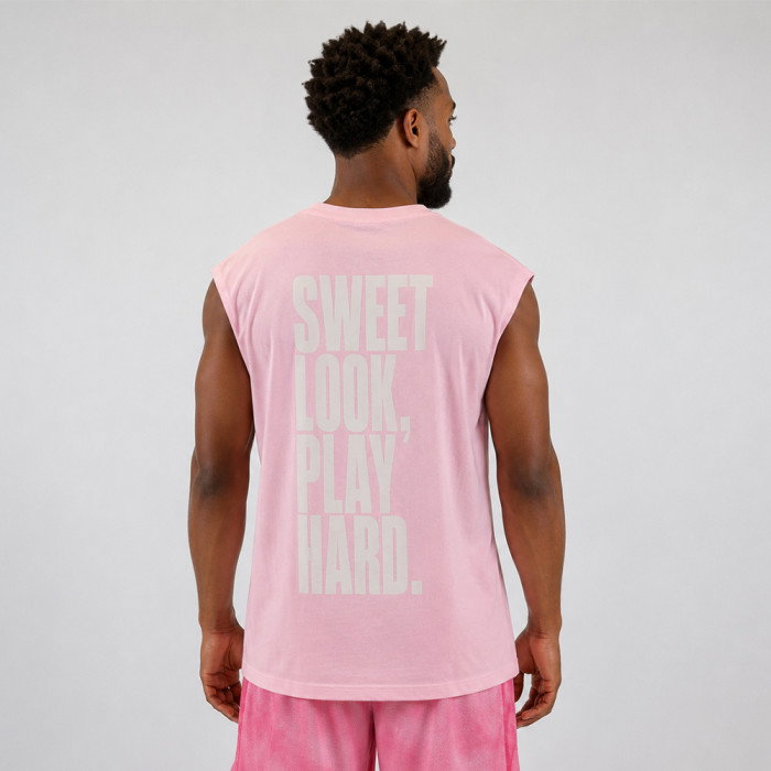 Débardeur b4b "Sweet Look. Play Hard." Pink