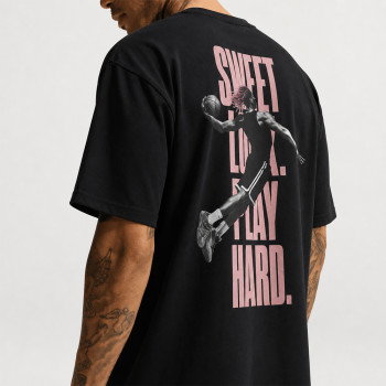 T-shirt boxy b4b "Sweet Look. Play Hard." Black