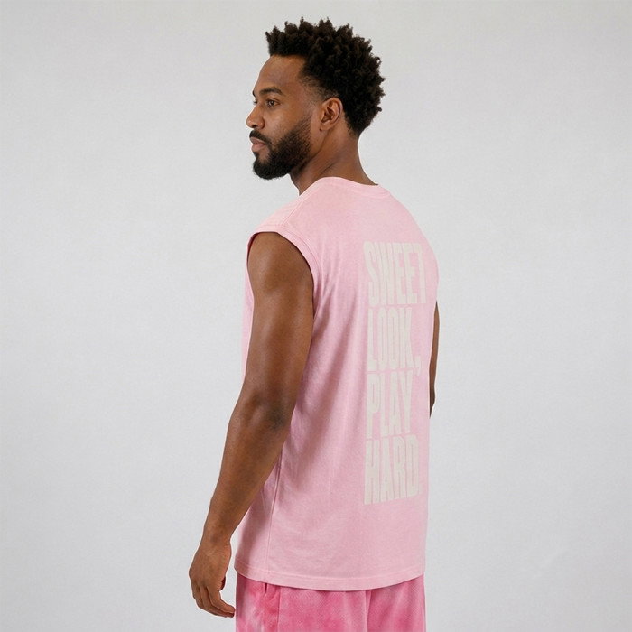 Débardeur b4b "Sweet Look. Play Hard." Pink
