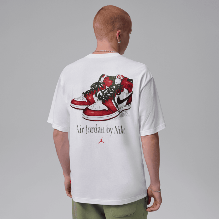 T-shirt Jordan Brooklyn AJ 1 Classic white