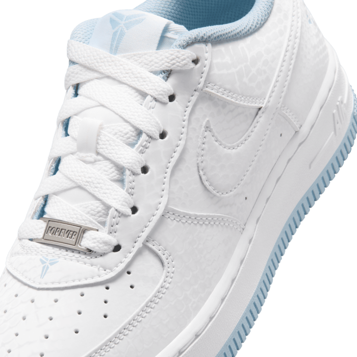 Nike Air Force 1 Low Kobe Forever White Enfants GS