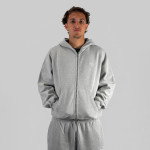 Color Gris du produit Hoodie Zippé b4b CORE Grey