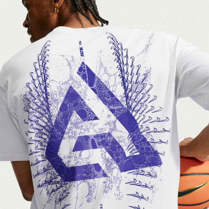 T-shirt Nike Giannis Logo off white