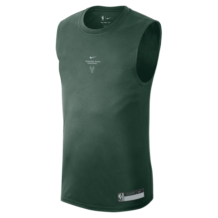 T-shirt sans manches NBA Milwaukee Bucks SI Practice Nike x Worn With Obsession