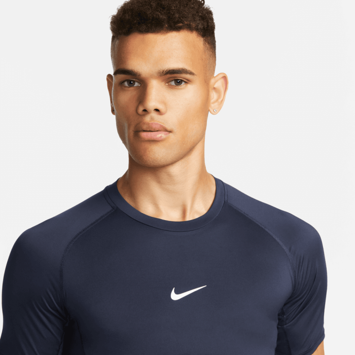 T-shirt Nike Pro manches courtes obsidian/white