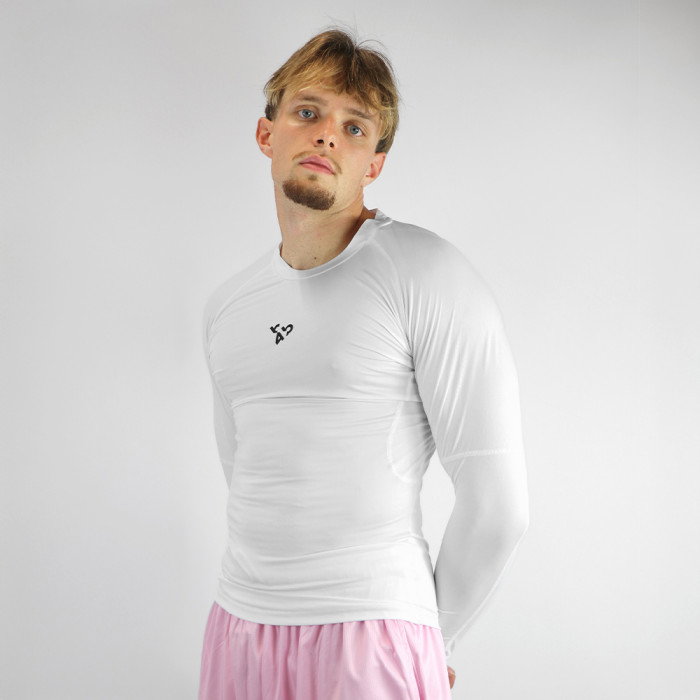 T-shirt Manches Longues Compression b4b PERF White