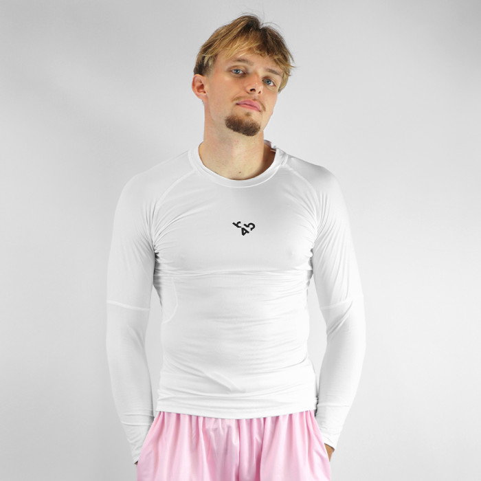 T-shirt Manches Longues Compression b4b PERF White