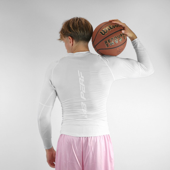 T-shirt Manches Longues Compression b4b PERF White