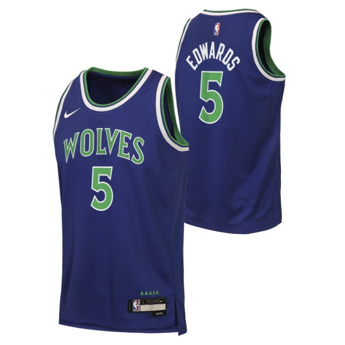 Maillot NBA Anthony Edwards Minnesota Timberwolves Boys Icon Swingman Jersey Enfants