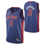 Color Bleu du produit Maillot NBA enfant Cade Cunningham Detroit Pistons...