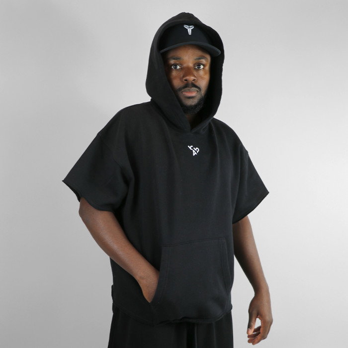 Sweat à capuche manches courtes b4b CORE Black
