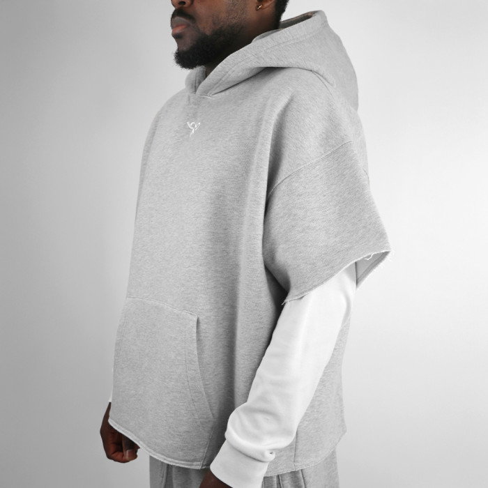 Hoodie Short Sleeve b4b CORE Grey