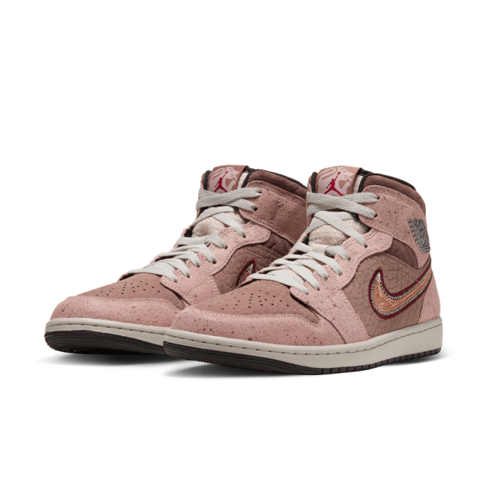 Air Jordan 1 Mid Se Día De Muertos desert dust/terra blush-particle beige