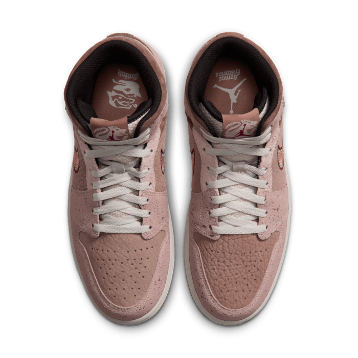 Air Jordan 1 Mid Se Día De Muertos desert dust/terra blush-particle beige