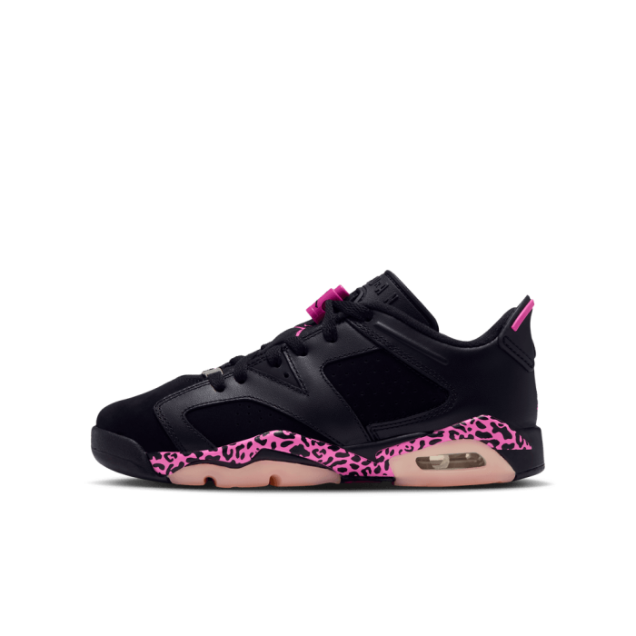 Air Jordan 6 Retro Low black/laser fuchsia-pink foam