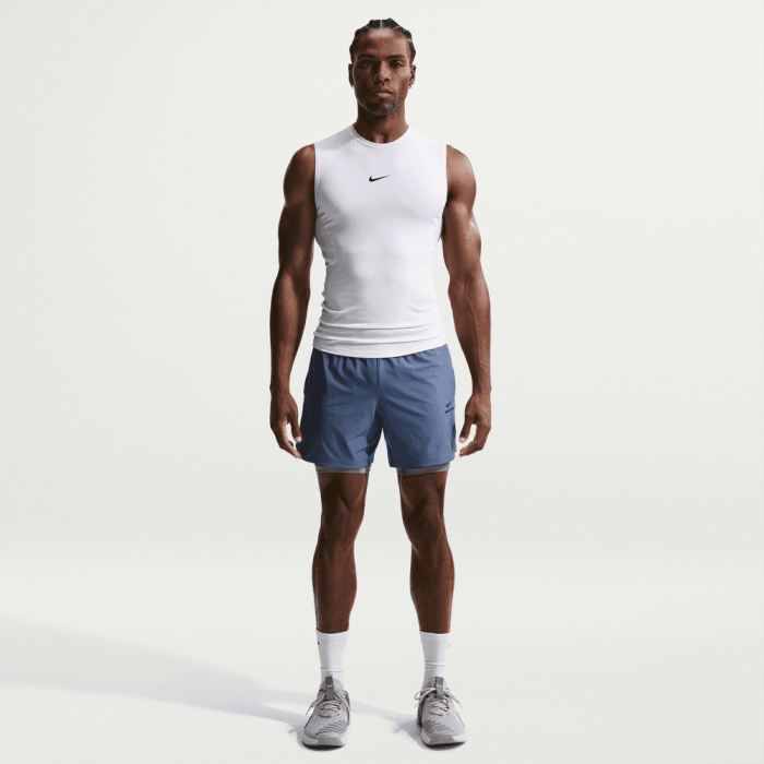 Short compression Nike Pro smoke grey/black