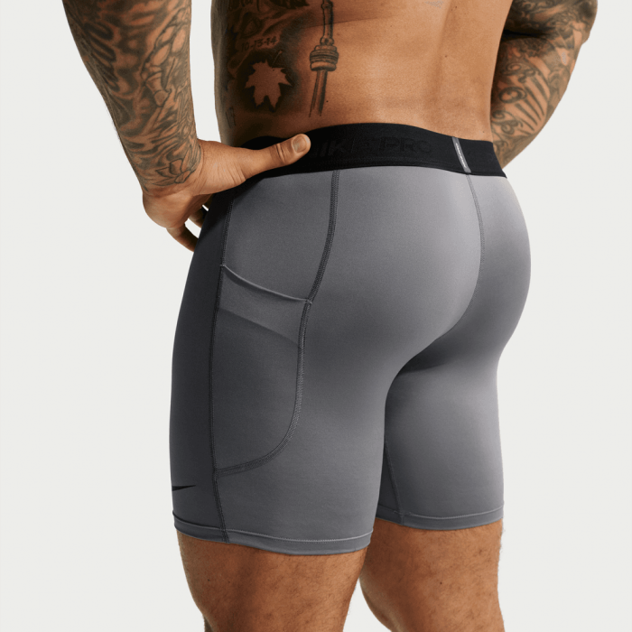 Short compression Nike Pro smoke grey/black