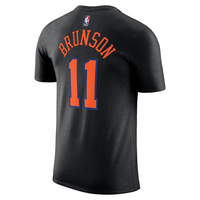 ニックス　NY KNICKS Brunson T-シャツ New York Knicks Essentials T-shirt, Black/Brunson Jalen NBA