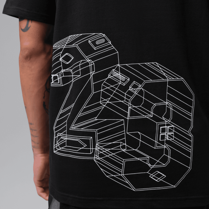 T-shirt Jordan Sport black/pure platinum