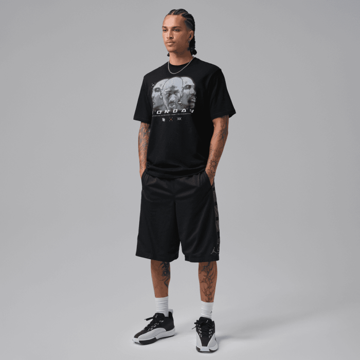 T-shirt Jordan Sport black/pure platinum