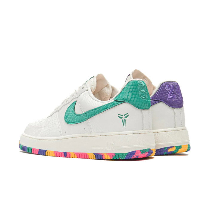 Nike Kobe Air Force 1 Low sail/hyper purple-emerald green