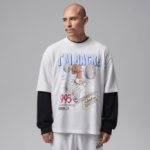 T-shirt Jordan summit white/aluminum 