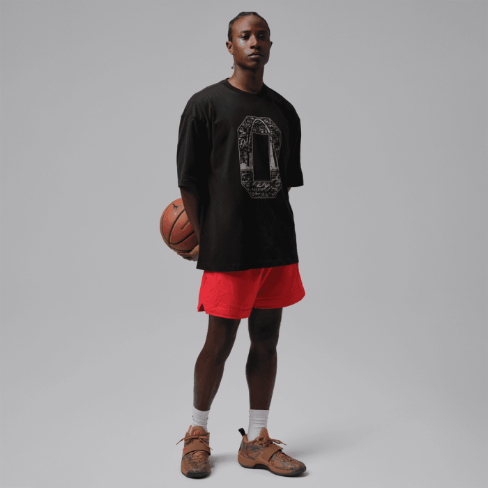 T-shirt Tatum Sport black/lt smoke grey/infrared 23