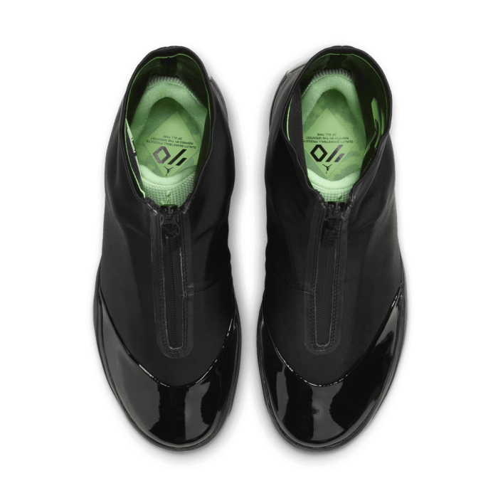 Air Jordan 40 "28" black/metallic silver-barely volt