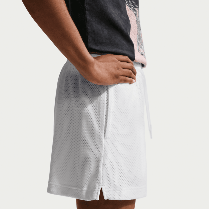 Short Mesh femme Nike Essential white/black