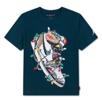 T-shirt Jordan Enfant JDB Holiday Aj1 SS Tee Midnight Spruce