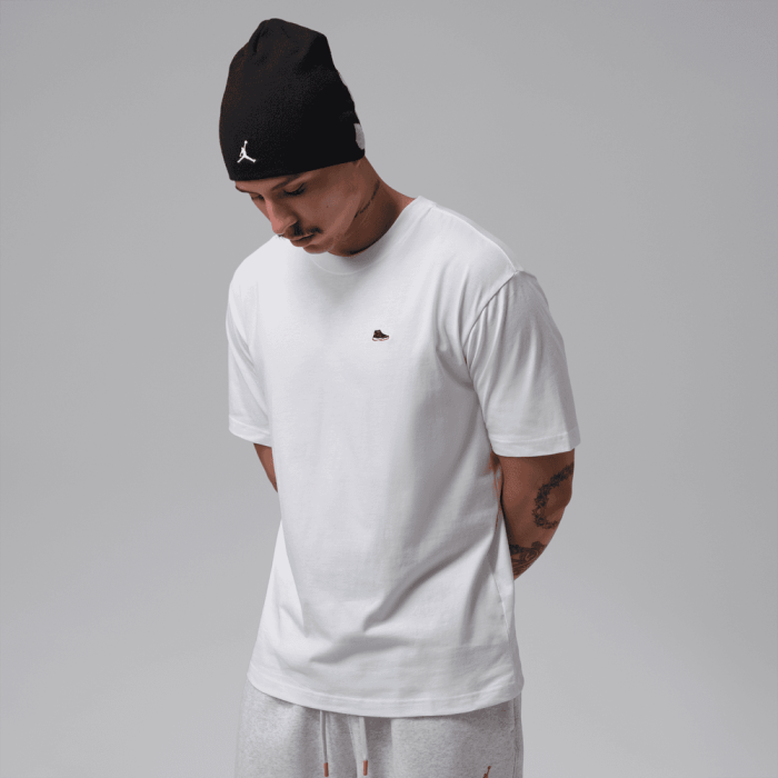T-shirt Jordan Brand white/gym red