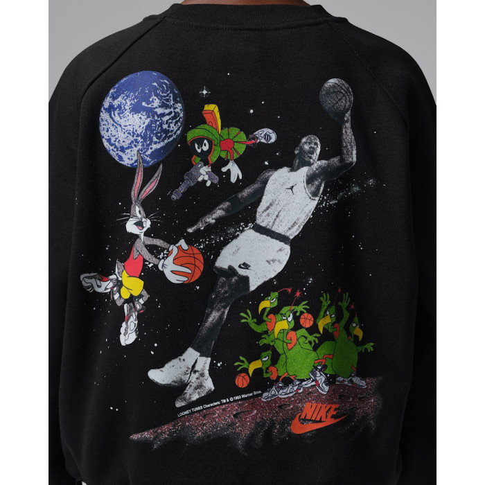 Crew Sweat Jordan Enfant JDB MJ Space Jam GFX Crew Black