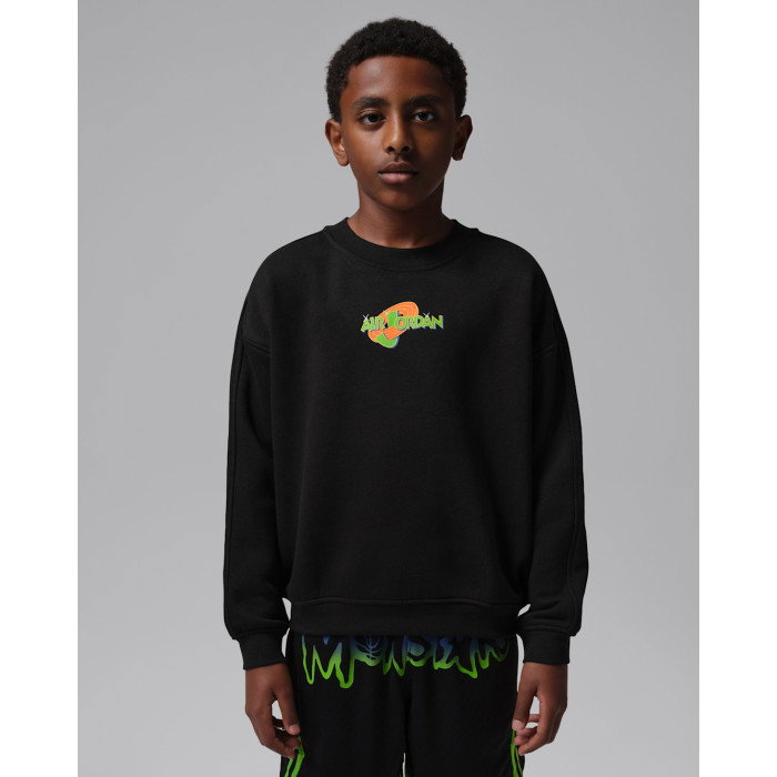 Crew Sweat Jordan Enfant JDB MJ Space Jam GFX Crew Black