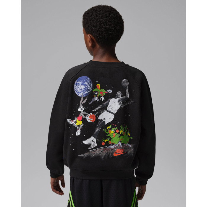 Crew Sweat Jordan Enfant JDB MJ Space Jam GFX Crew Black