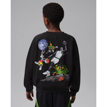 Crew Sweat Jordan Enfant JDB MJ Space Jam GFX Crew Black