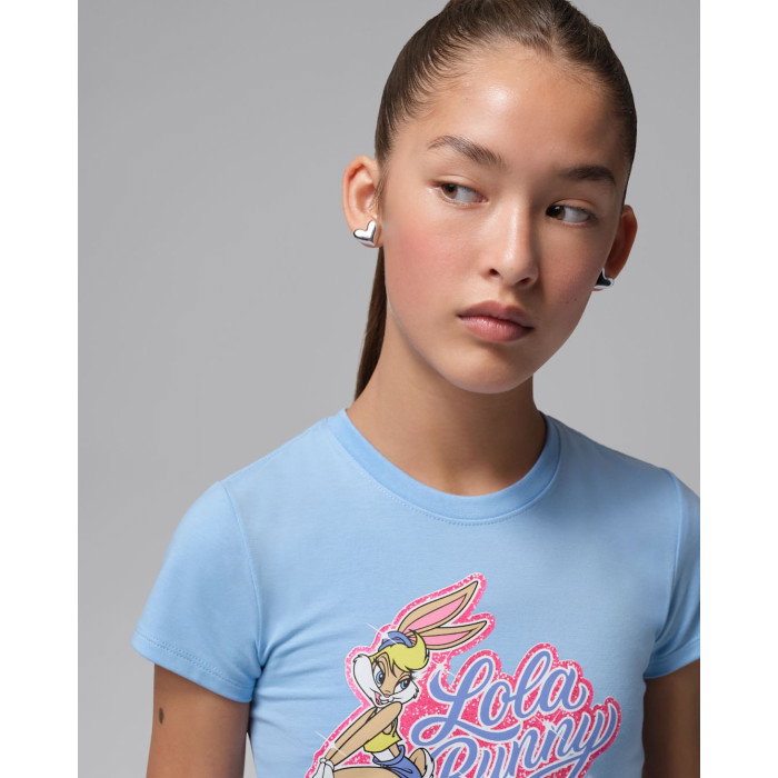 T-shirt Jordan Enfant JDG Space Jam 30 Lola SS Tee Aluminum