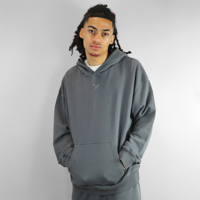Sweat à capuche b4b CORE SE Wolf Grey