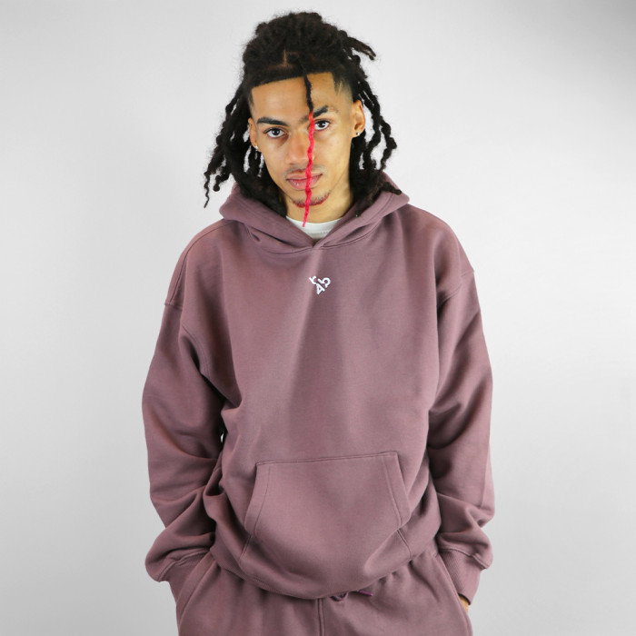Sweat à capuche b4b CORE Dusty Mauve