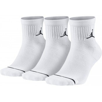 Chaussettes Jordan Jumpman High-intensity Quarter Sock (3 Pair) white/white/white/black | Air Jordan