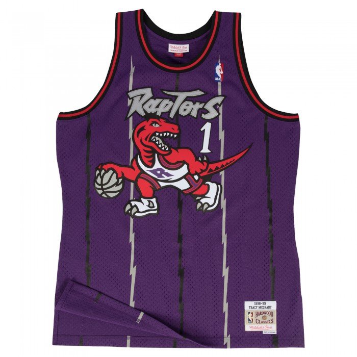 Maillot NBA Tracy Mcgrady Toronto Raptors 1998-99 Swingman Mitchell&Ness Purple