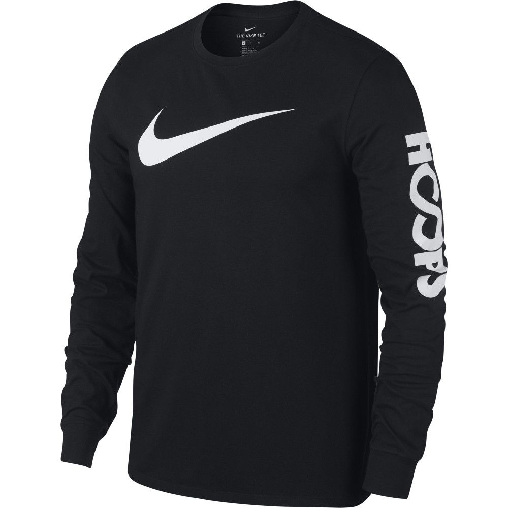 T-shirt Men's Nike Dry Long-sleeve T-shirt black/black - Basket4Ballers