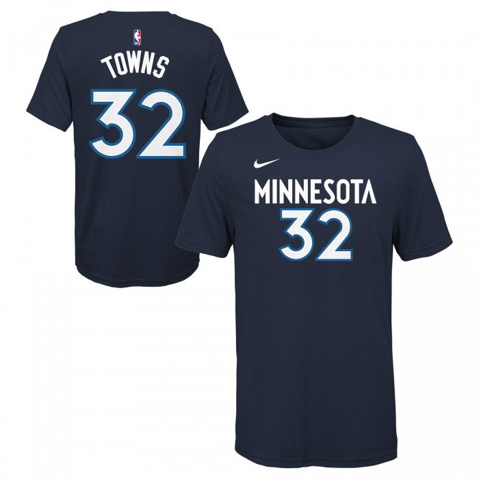Icon Name & Number Ss Tee Tmbrwolves Towns Karl-antho Nba Nike