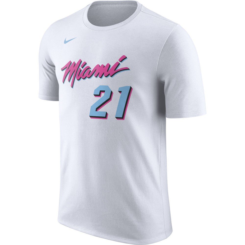T-shirt Hassan Whiteside Miami Heat City Edition Nike Dry white - Basket4Ballers