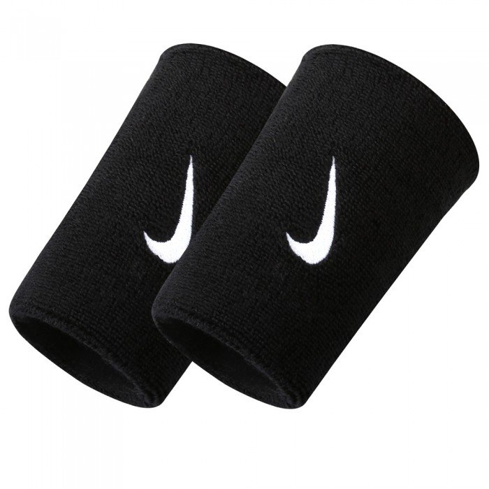 Poignets éponge Nike Doubleswoosh Wristband noir