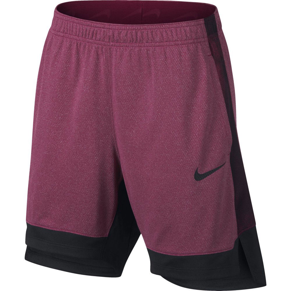 Short Nike Dry Elite Basketball Femme rush maroon/black/black ...