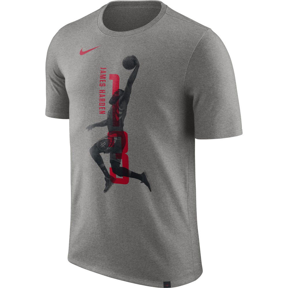 T Shirt James Harden Houston Rockets Nike Dry Grey Basket Ballers