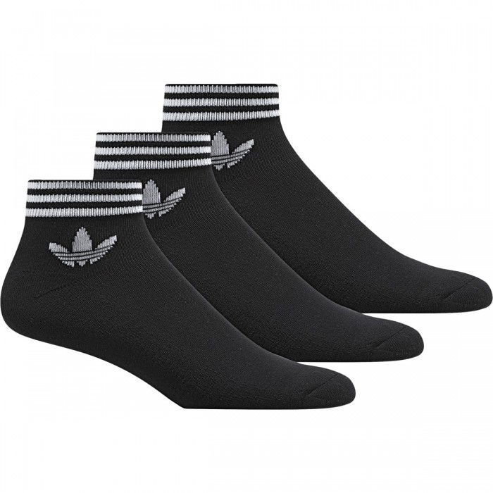 Pack 3 paires chaussettes adidas Trefoil Mid black