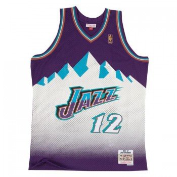 Mitchell & Ness UTAH 🏔 JAZZ 75th 💎 COLLECTION AUTHENTIC 1998 WARM UP  JACKET