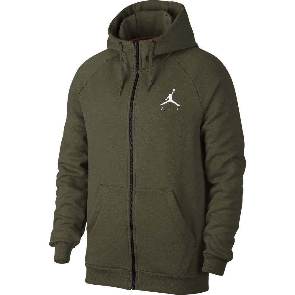 Sweat Jordan Sportswear Jumpman Fleece Men's Full-zip Hoodie olive ...