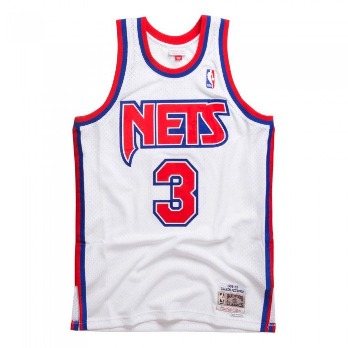 Marque  Mitchell & NessMitchell & Ness Maillot NBA Swingman Dražen Petrović New Jersey Nets 1992-93 Hardwood Classics Bleu 
